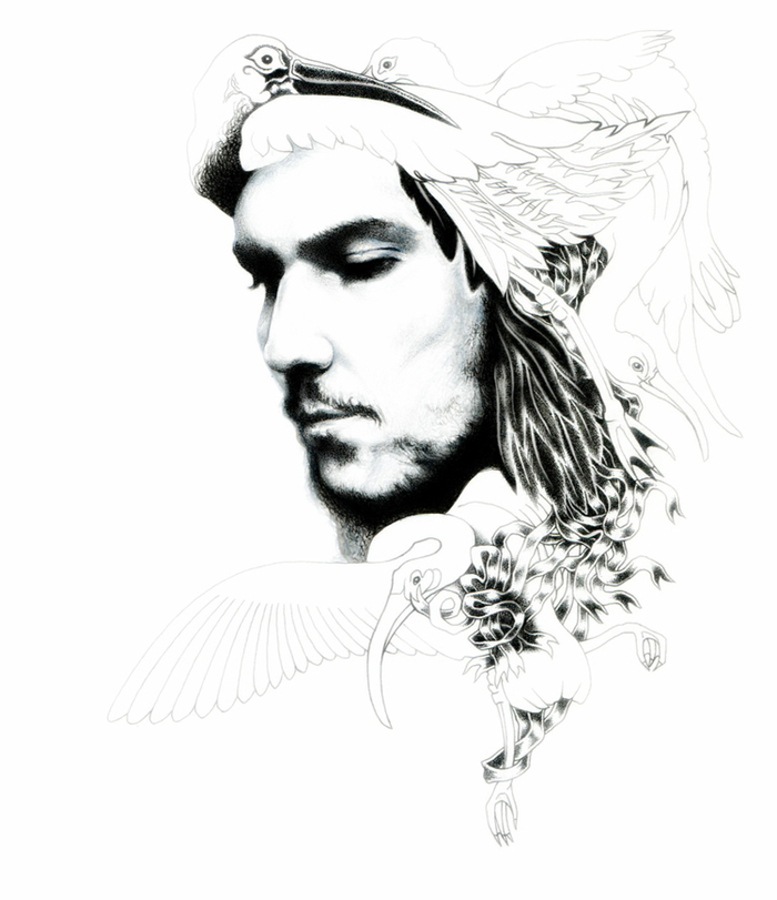 Портрет с ибисами