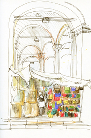 Путевые зарисовки, Флоренция, Меркато Нуово