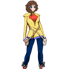 Оригинальный аниме персонаж в полный рост