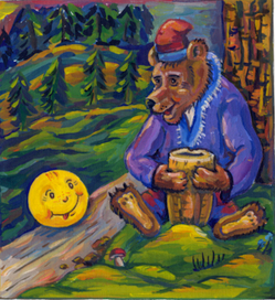 Медведь и колобок