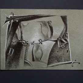 Серия графических листов по мотивам прозы Милорада Павича