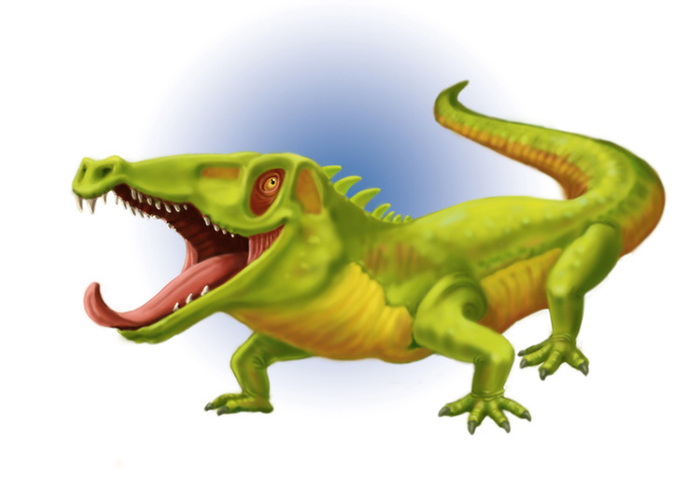 Динозавры. Скетч-иллюстрация 1