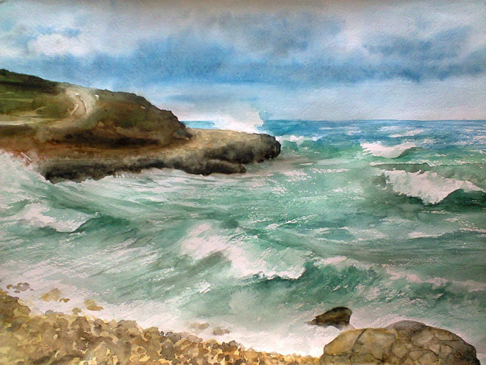 У берега моря