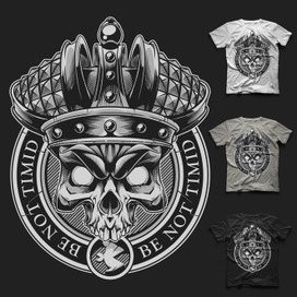 Футболка " Череп Царь "