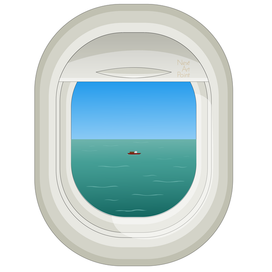 Окно самолета