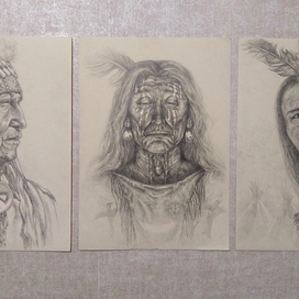 Триптих "Индейцы" 