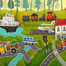 Транспорт. Детское приложение.