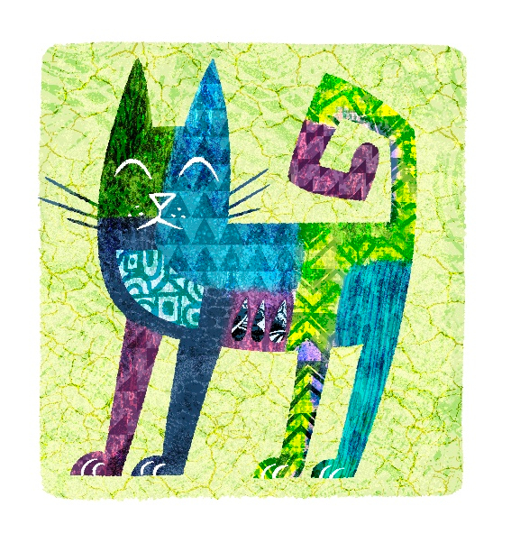 Декоративный кот с кракелюрами 