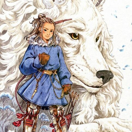 Мальчик и волчица (коммишка)