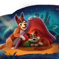 мама и щенок