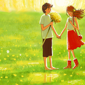 Первый букет.