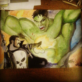 Punisher and Hulk