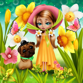 На прогулке