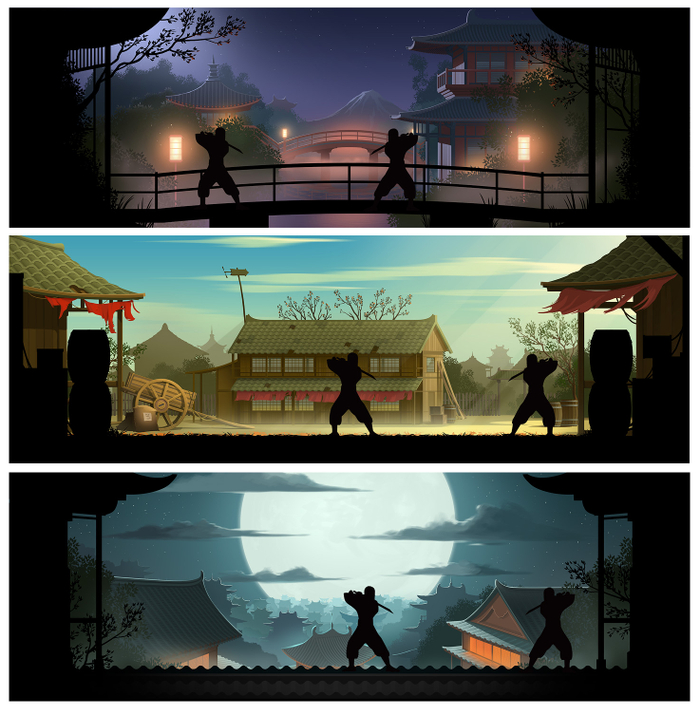 Фоны для игры Shadow fight