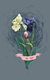 Серия "грустные цветы"