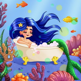 Иллюстрация по мотивам марафона «Секрет русалки»