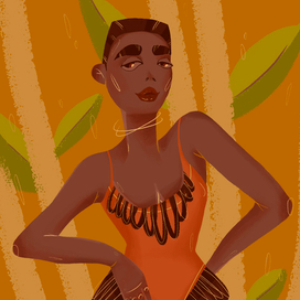 Девушка в тропиках