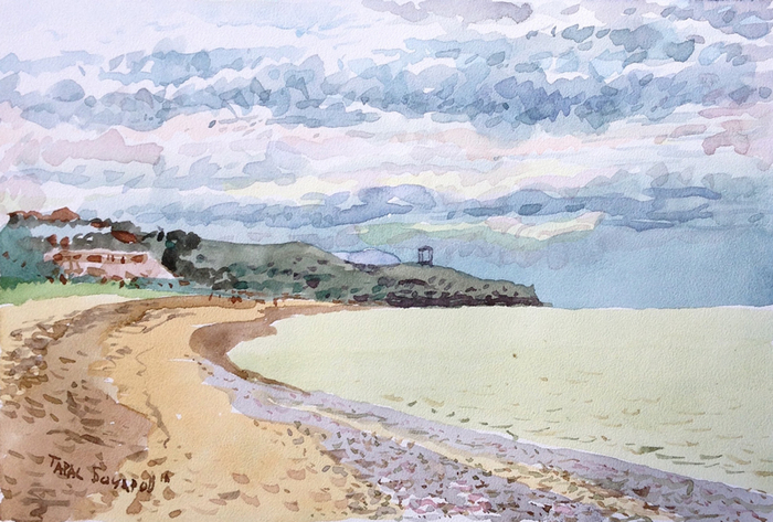 На пляже. Щелкино