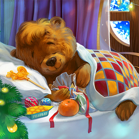 Мишутка спящий