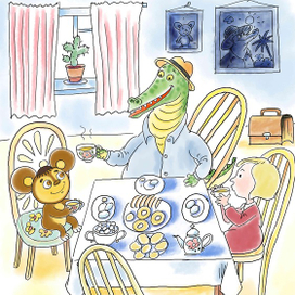 Крокодил Гена и Чебурашка