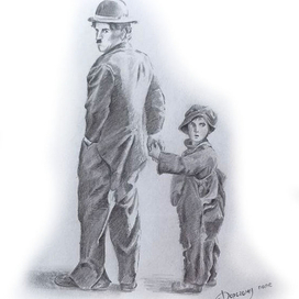 Чарли Чаплин. Сцена из фильма "Малыш" 1921 года