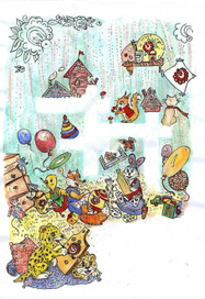 Разворот в детский журнал.лист 1