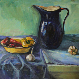 Синий кувшин