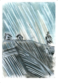 Дождь в поле