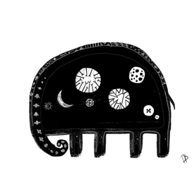 Задумчивый слон