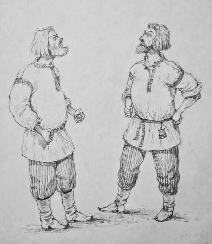 Братья. Эскиз.