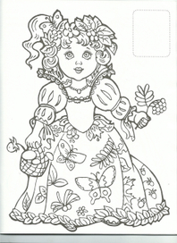 Раскраска- фея Лесная