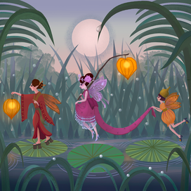 Вечерняя прогулка Эльфийской Принцессы