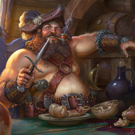 Пират пообедал