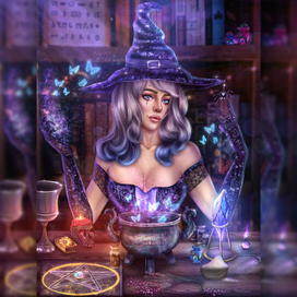 Иллюстрация Ведьмочки