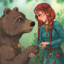 Иллюстрация к книге "Железный медведь"