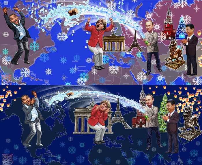 Президенты и новый год.