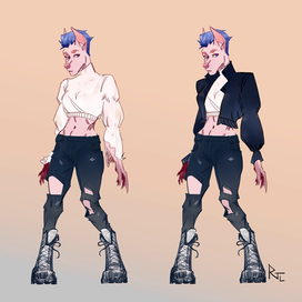 Референс оригинального персонажа.