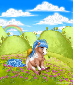 Синегривый пони