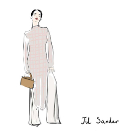 Fashion illustration Jil Sander