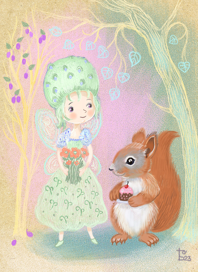 Феечка и бельчонок