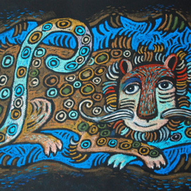 Старый речной леопард