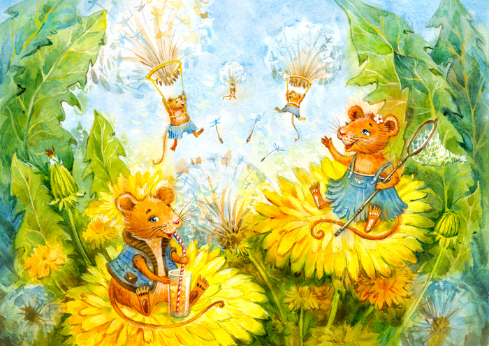 Мышки в одуванчиках