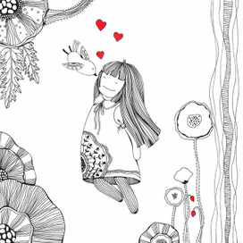 девочка и птах