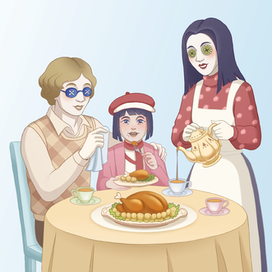 Коралина Нил Гейман (иллюстрация к книге)