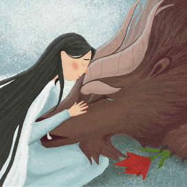 Серия иллюстраций к сказке "Аленький цветочек"