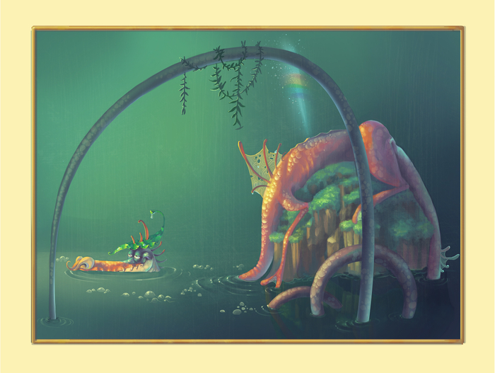 открытка "дракон"