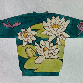 Дизайн толстовок, вдохновленных иллюстрациями Альфонса мухи