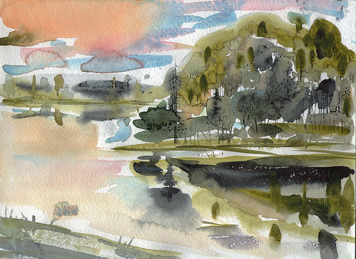 Лето , берег