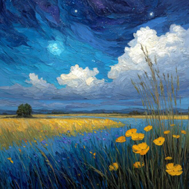 на берегу речки