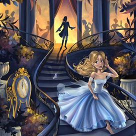 Иллюстрация к сказке "Золушка"